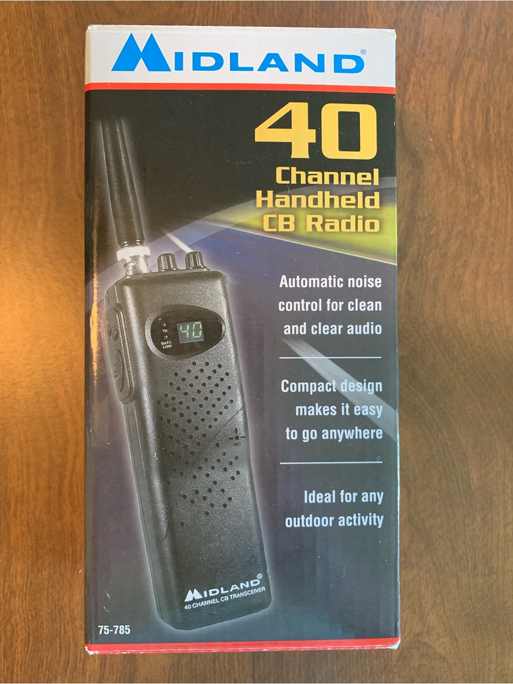 40-Channel Handheld CB Radio - Black